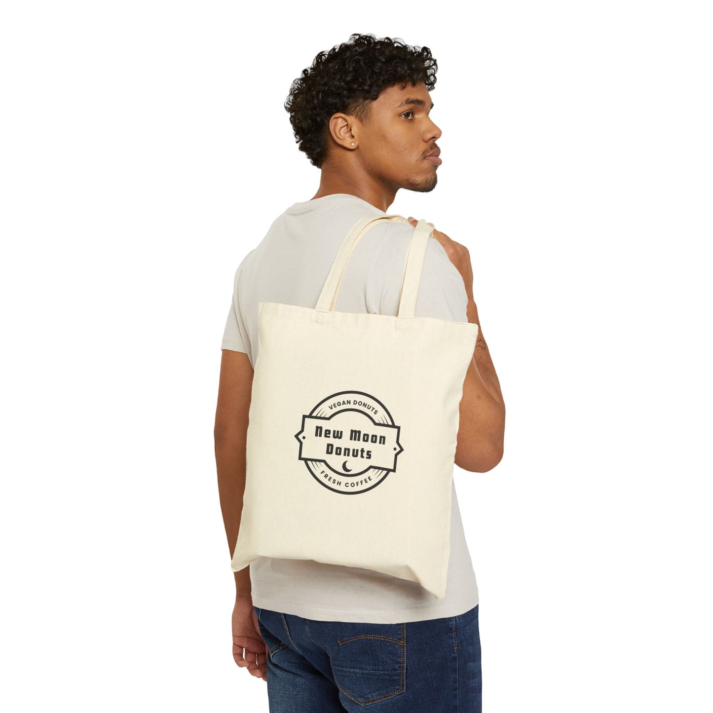 New Moon Logo Canvas Tote Bag
