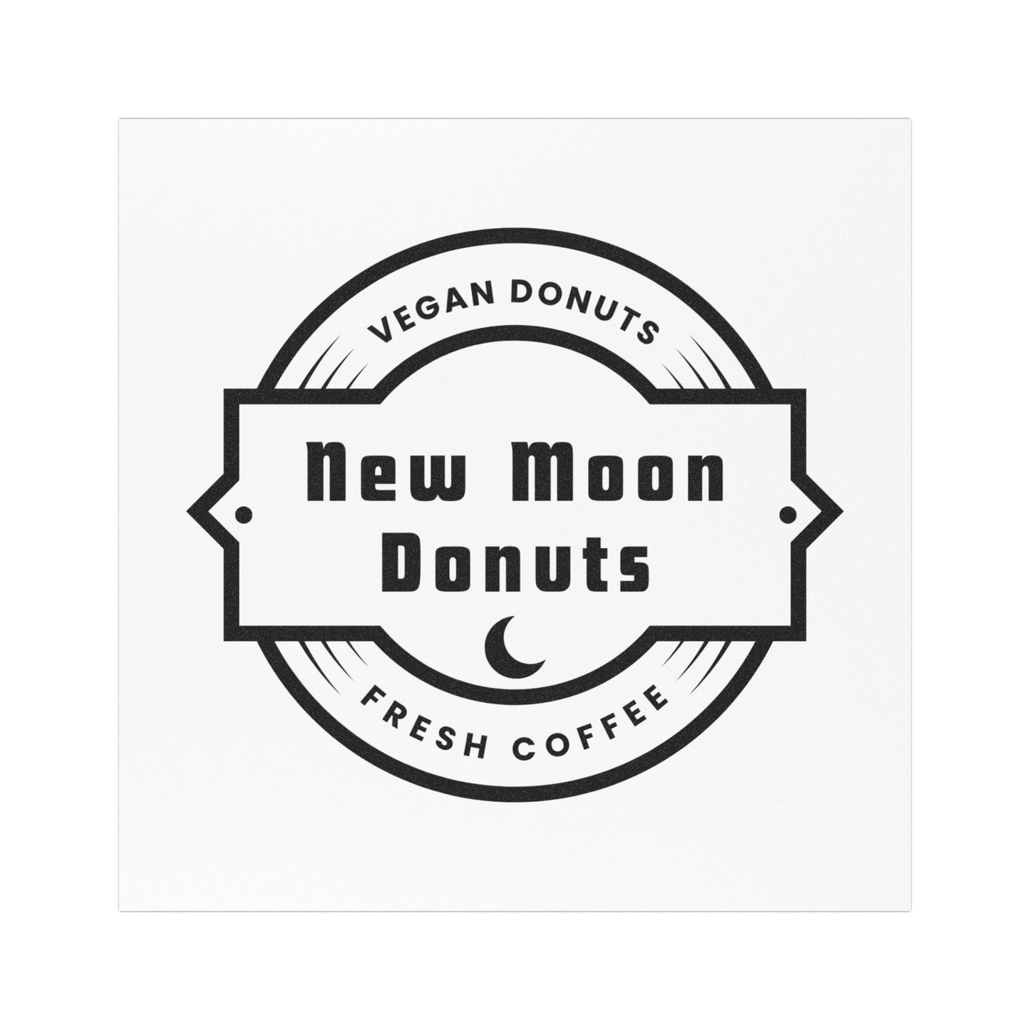New Moon Logo Car Magnet